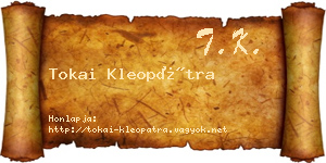 Tokai Kleopátra névjegykártya
